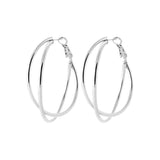 Boucles d'oreilles créoles en acier 880-1760