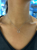 Collier en or blanc 9ct 454-60