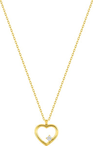 Collier coeur or jaune 9ct 463-37