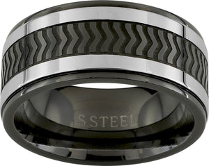 Bague en acier Gabin