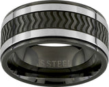 Bague en acier Gabin