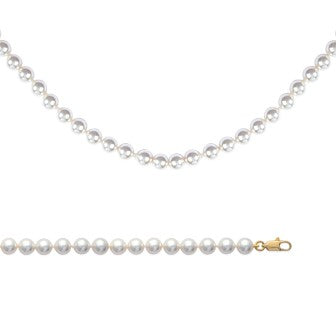 Collier Plaqué or et perles Aurelle
