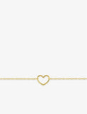 Bracelet coeur en or jaune 9ct 440-48