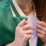 Bague en plaqué or 710-418 et 710-419