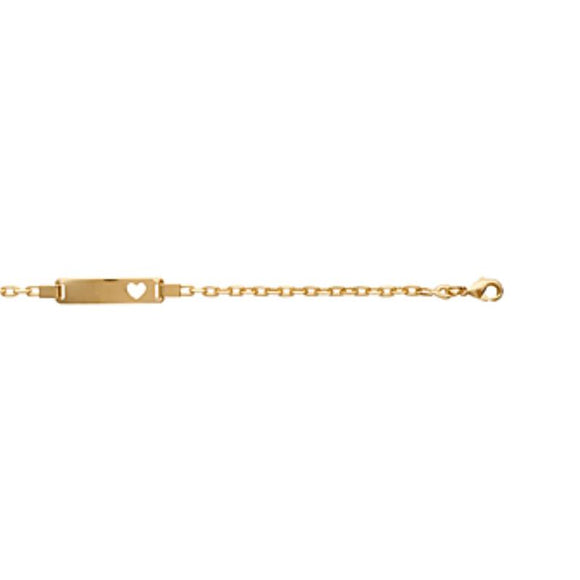 Bracelet d'identité enfant maille forçat 746-21