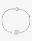 Gourmette enfant en or blanc 9ct 446-460