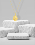 Médaille ange or jaune 9ct
