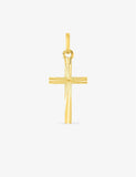 Pendentif croix en or jaune 9ct 469-317