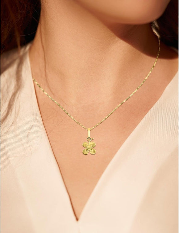 Pendentif trèfle en or 9ct
