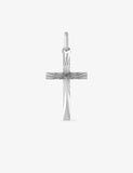 Pendentif Croix en or blanc 9ct 461-73