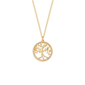 Collier Arbre de vie Saunier en plaqué or
