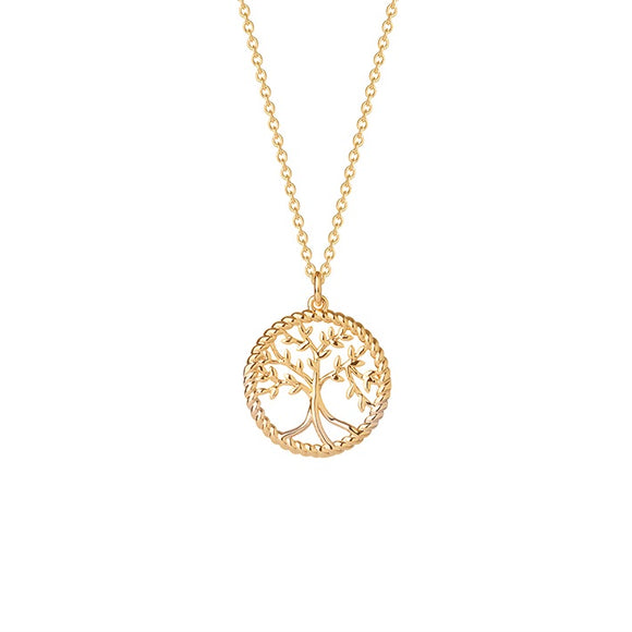 Collier Arbre de vie Saunier en plaqué or