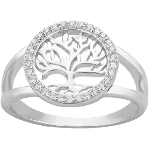 Bague en argent arbre de vie