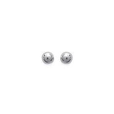 Boucles Argent boule 3mm 686-559