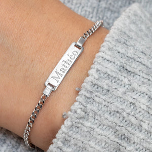 Bracelet d'identité enfant maille gourmette 643-1105