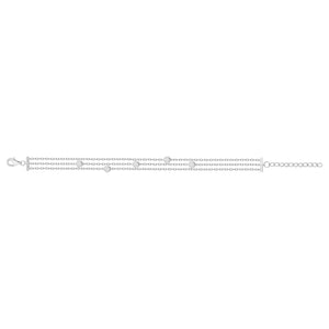 Bracelet en argent et zirconiums 645-2076