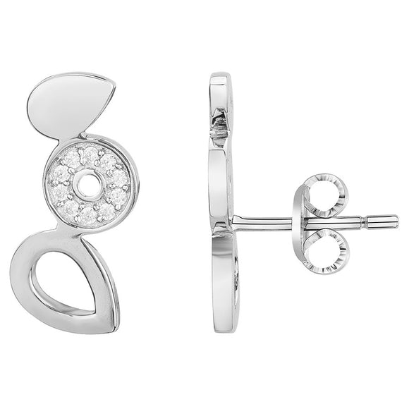 Boucles Nathou en argent et zirconiums
