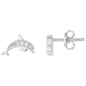 Boucles en argent dauphin 684-1644