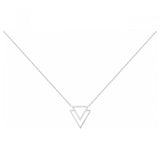 Collier en argent triangle 654z2341