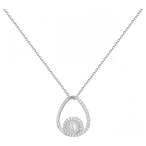 Collier Perle et argent 654Z2038