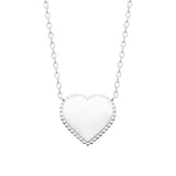 Pendentif Coeur en argent + chaine