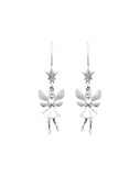 Boucles d'oreilles pendante fées en argent