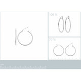 Créoles en argent 30mm 680-1235