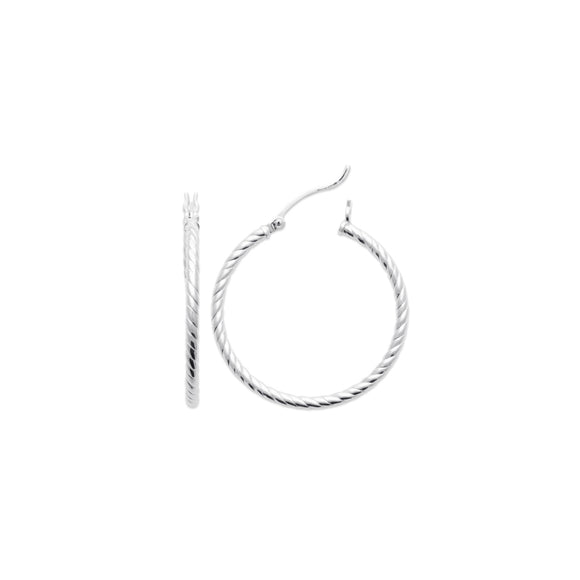 Créoles en argent 30mm 680-1235