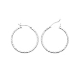 Boucles créoles tressées 30mm - 680-1225