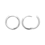 Boucles créoles en argent 14mm