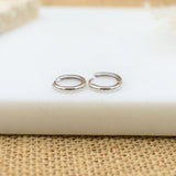 Boucles créoles en argent 12mm