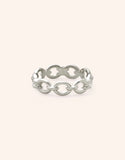 Bague maillon en argent 610-1127