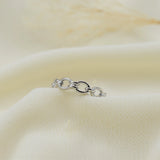 Bague maillon en argent 610-1127