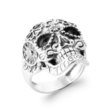 Bague en argent tête de mort 614-649