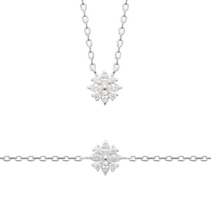 Collier argent et zirconiums 654z2231