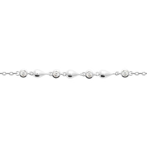 Bracelet en argent et zirconiums 645-2155