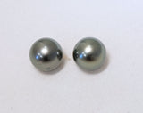Boucles d'oreilles en or jaune 18ct et perles de Tahiti 384-287