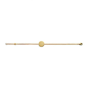 Bracelet pastille en plaqué or 747-39