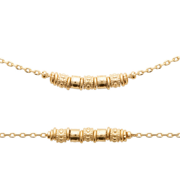 Bracelet en plaqué or Athéna