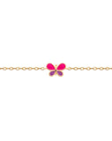 Bracelet papillon rose et mauve 740-842
