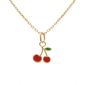 Collier Cerise en plaqué or 755-524