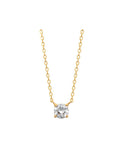 Collier plaqué or zirconium griffes 755Z292