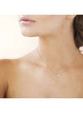 Collier plaqué or zirconium griffes 755Z292