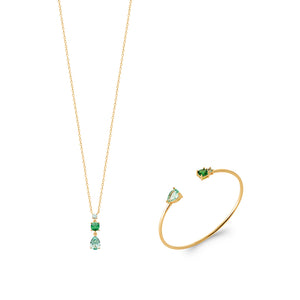 Collier Kim Plaqué or