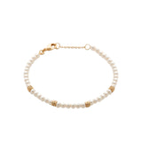 Bracelet en plaqué et perles