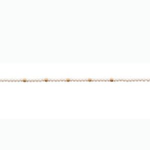 Bracelet en plaqué et perles