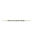 Bracelet en plaqué et rubis zoisite
