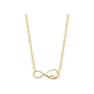 Bracelet infini en plaqué or avec zirconium 740-849