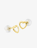 Boucles d'oreilles cœur pour enfant en or 9ct 486-39