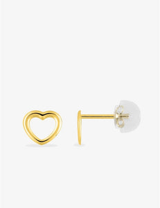 Boucles d'oreilles cœur pour enfant en or 9ct 486-39